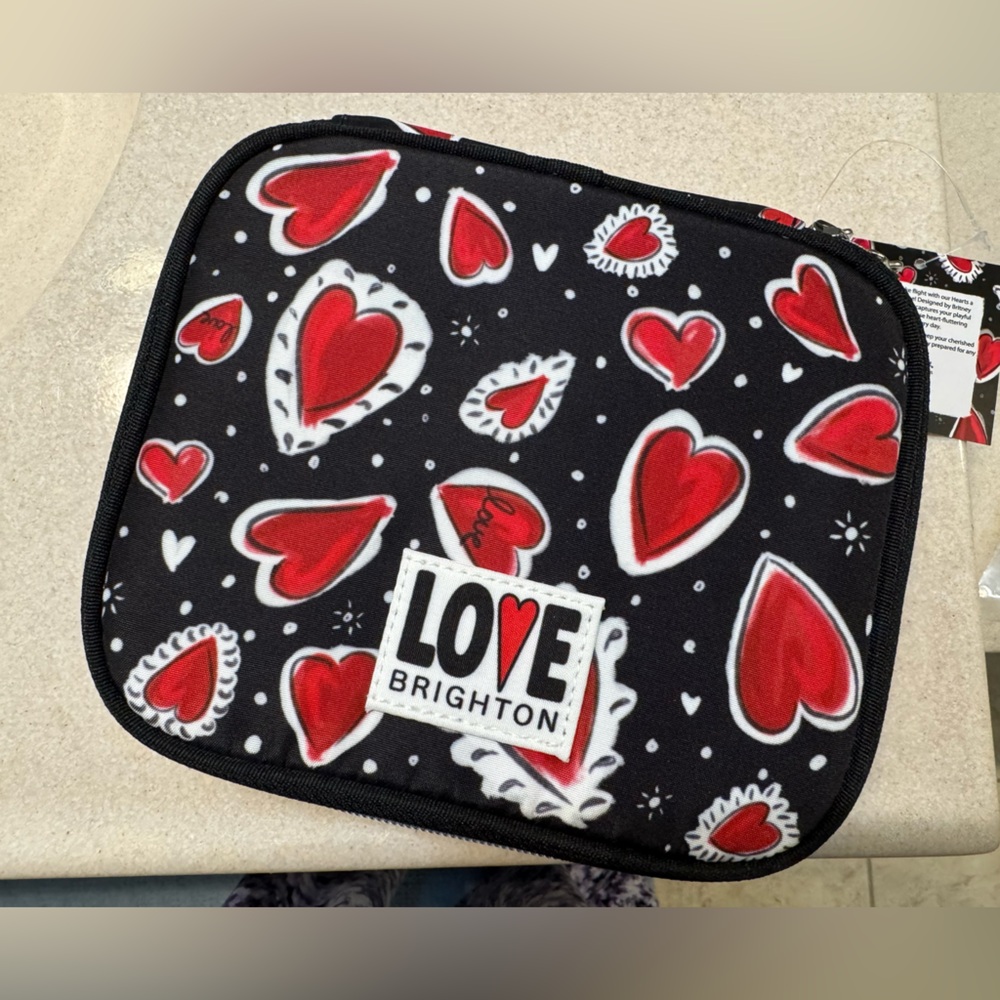 BRIGHTON Love zippered jewelry case NWT